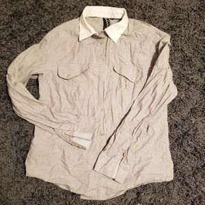 Men's cohesive button down